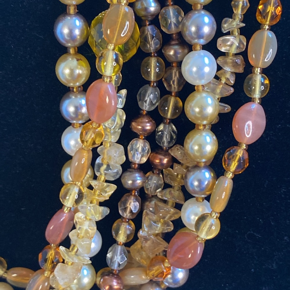 Joan Rivers Czech Glass Faux Pearls Multi Stand Necklace - Picture 7 of 17